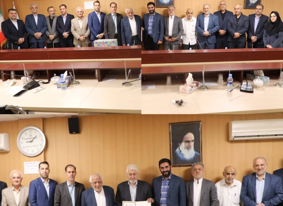 اهدای لوح یک عمر فعالیت به پیشکسوت صنفی تهران